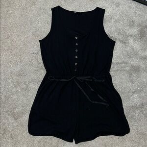 Pretty Garden Casual Romper Sleeveless Shorts Black size XL